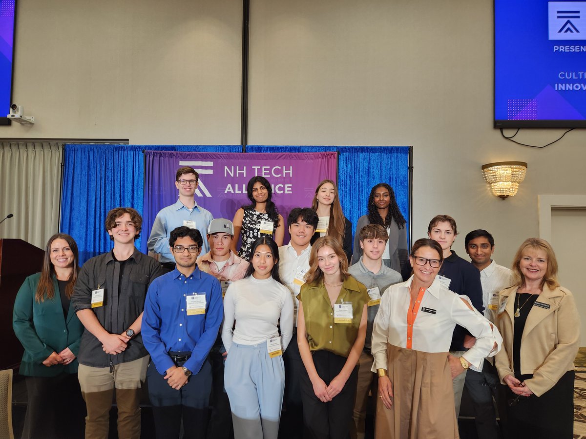 Thirteen ASD juniors and seniors attended the NH Tech Alliance Innovation Summit today. Thank you <a href="/NHTechAlliance/">NH Tech Alliance</a>  for a fabulous day of learning about the amazing opportunities in the NH Tech sector and the vibrant start-up community.
