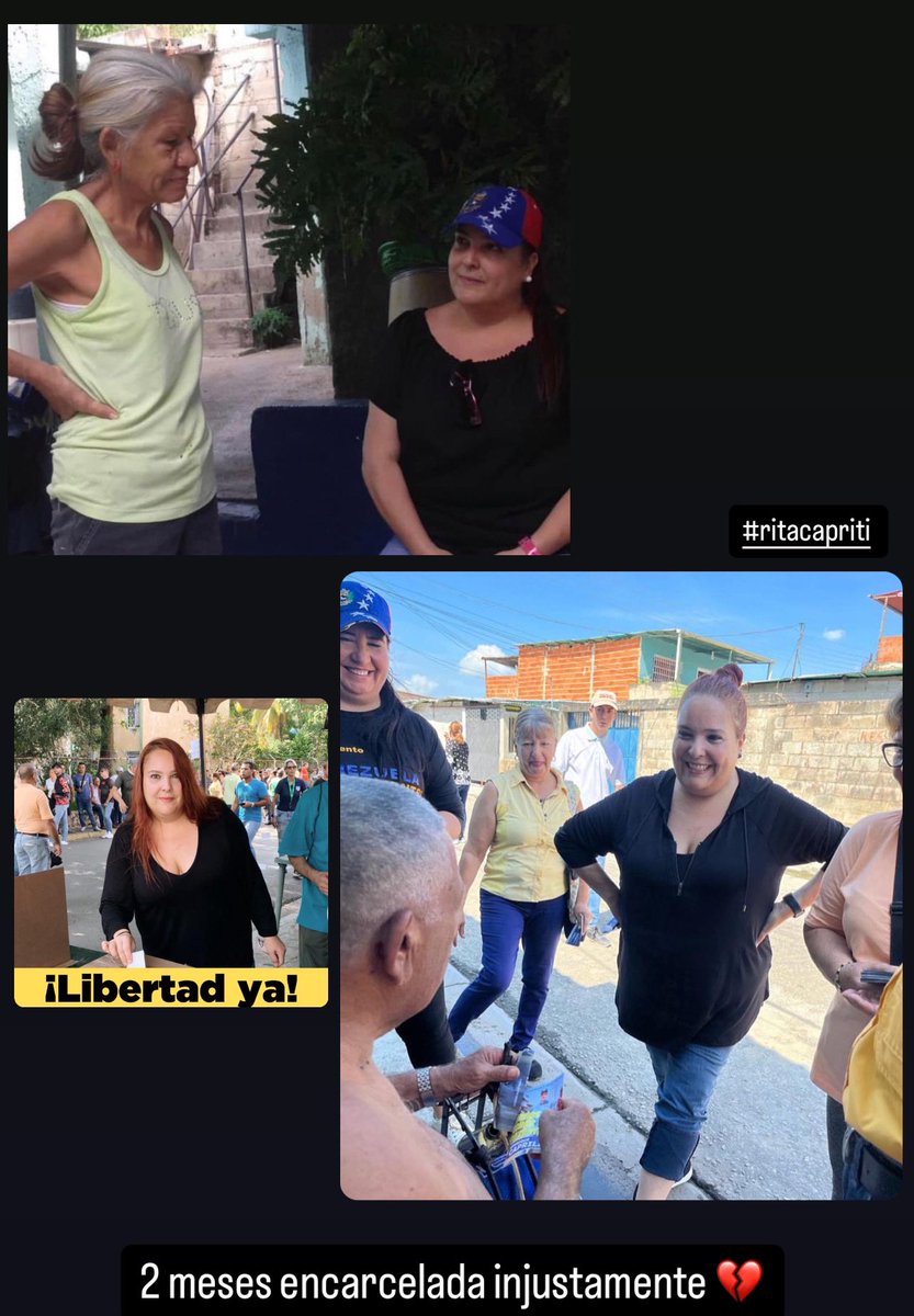 3 de octubre y mi mamá #Ritacapriti sigue encarcelada por solo querer un mejor país para todos #Venezuela 🇻🇪 más de dos meses privada de libertad. Días de angustias, nervios, ansiedad. 

No se lo deseo a nadie. 😔 seguimos orando por tu bienestar y pronta liberación. #bastaya 💔