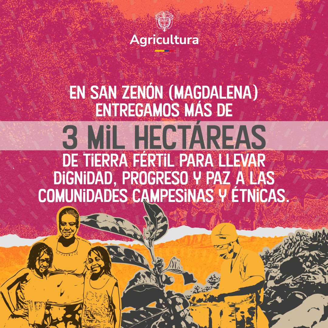 Una #RevoluciónPorLaVida es lo que llevaban esperando miles de campesinos en Colombia. Con <a href="/petrogustavo/">Gustavo Petro</a> lo estamos logrando. Avanza la #ReformaAgraria
