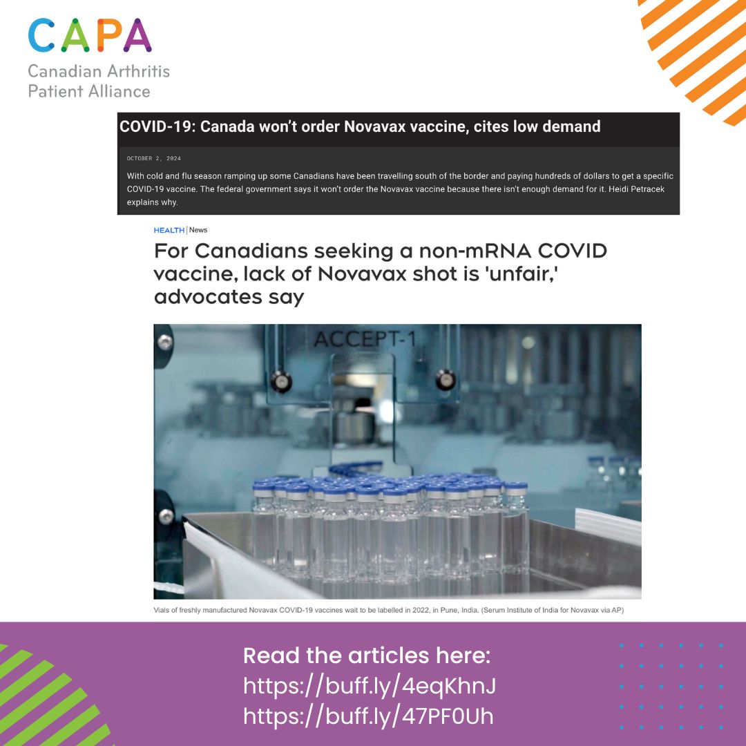 Many people have reported adverse effects, such as flare-ups, to mRNA vaccines. However, the Canadian government has still chosen not to order Novavax, a non-mRNA COVID-19 vaccine.

buff.ly/47PF0Uh

buff.ly/4eqKhnJ

<a href="/immunocompCA/">Canadian Immunocompromised Advocacy Network (CIAN)</a>