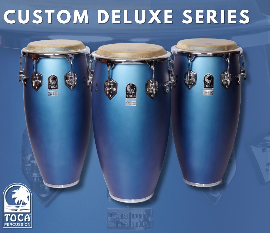 tocaperc's tweet photo. Toca Custom Deluxe Series with a New Matte Blue finish.
-Matching Bongo available
#tocapercussion #customdeluxeseries #matteblue #newfinish #somosfamilia #justplay #tocacongas #drumsforeveryone https://t.co/D790q4qmSm