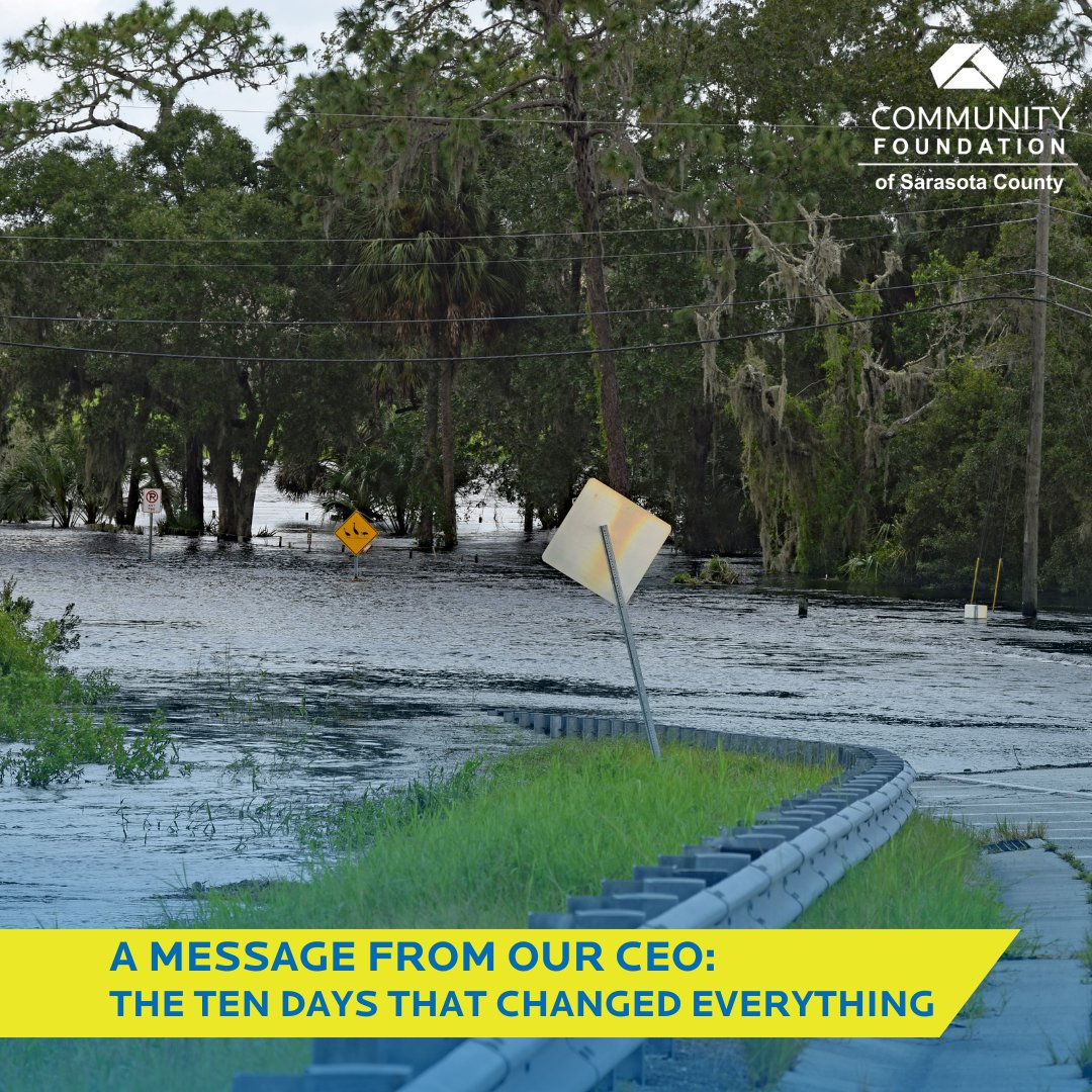 Hurricane Helene left a path of destruction 600 miles long. Here at home, we are experiencing unprecedented damage to our precious barrier islands and coastal communities. Learn how you can help our local workforce by reading Roxie’s full message: cfsarasota.org/blog-post/The-…