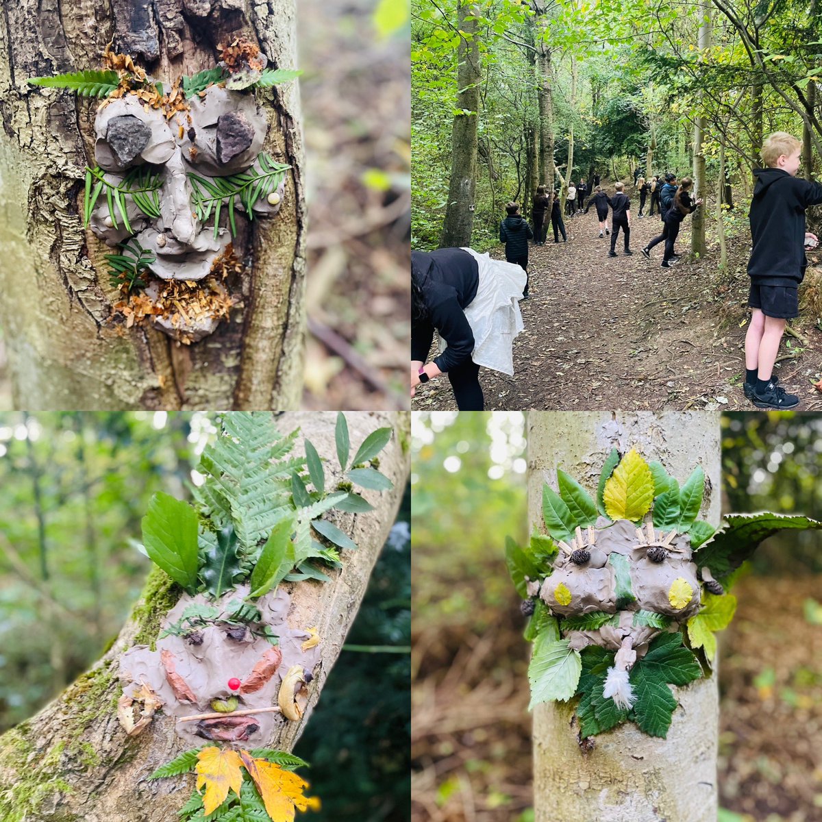S1s have been out in the woods making biodegradable sculptures with recycled clay and foraged natural materials. 🌿 #groupwork #outdoorlearning #ecoschoolsscotland <a href="/curriechs/">CurrieCHS</a>
