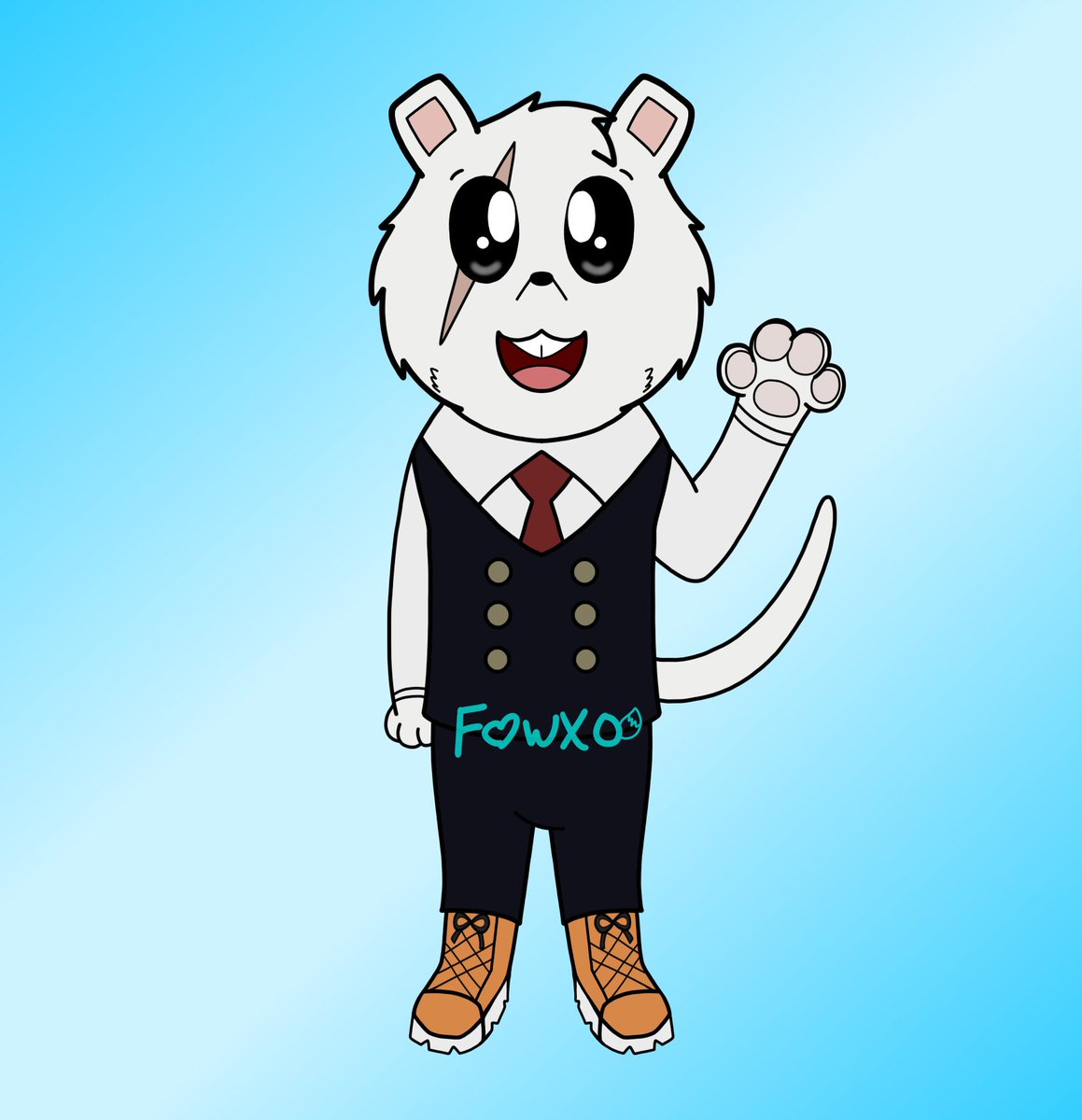 FawxoGoFloof's tweet image. I drew Principal Nezu in my style! #MHA #mhatwt #Nezu