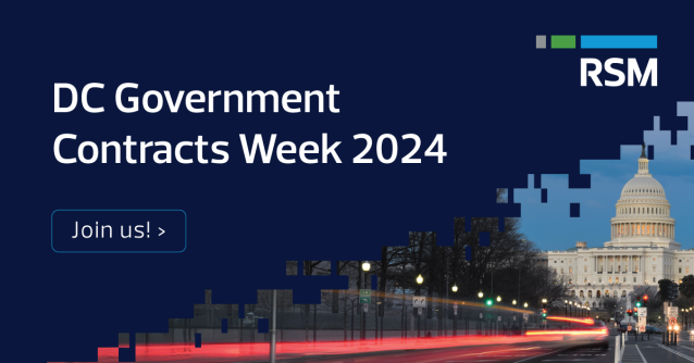 Join RSM at the #GovernmentContracting Federal Publications Seminar in Washington D.C. on Oct. 28-Nov.1. Use code 20SPONSORDC24 for 20% off at registration. rsm.buzz/3ZPGPOZ