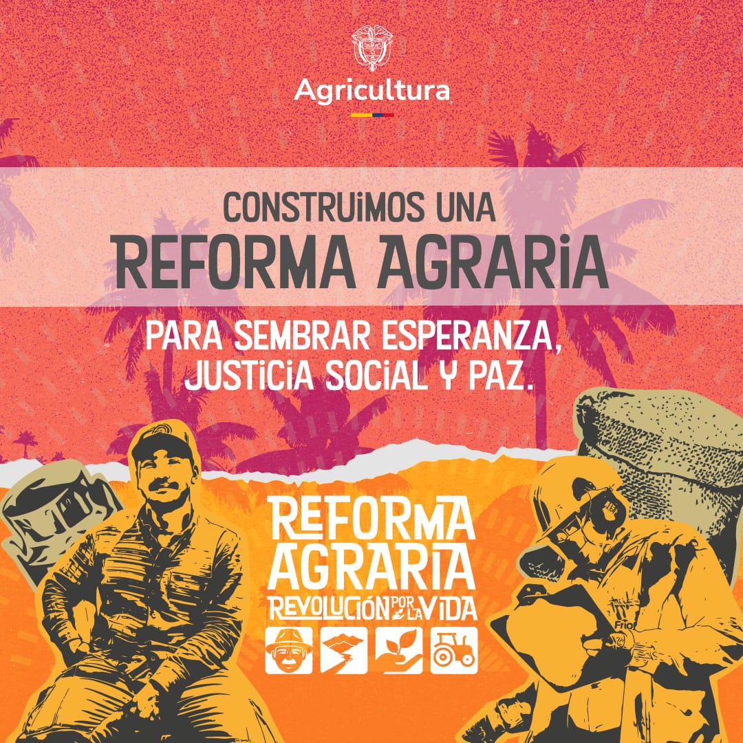 El Gobierno del Cambio adquirió más de 10 mil hectáreas de tierras 🌱 mediante un convenio con la <a href="/UnidadVictimas/">Unidad para las Víctimas</a>, <a href="/activosSAE/">Sociedad de Activos Especiales</a> y compras privadas, para entregarlas a familias campesinas y étnicas.👨🏽‍🌾👩🏽‍🌾 

¡Hacemos una #RevoluciónPorLaVida en los territorios! 🇨🇴