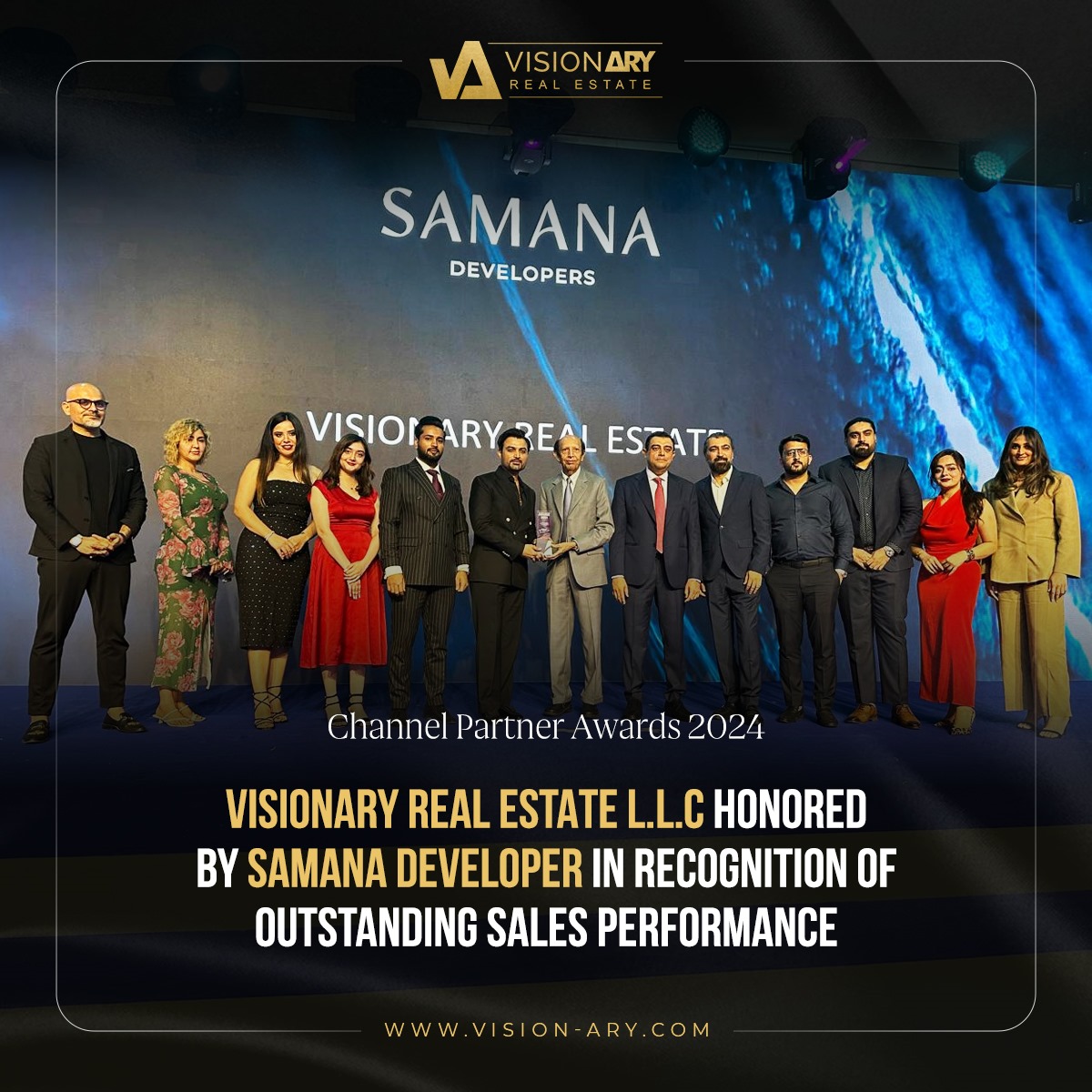 Visionary_uae's tweet image. 🎉 Proud moment for Visionary Real Estate L.L.C.! 🏅 We're honored to be recognized by Samana Developers for our stellar sales performance! Huge thanks to our amazing team and Samana for this recognition. Here’s to more success ahead! 🚀🌟

#VisionaryRealEstate #SamanaDevelopers