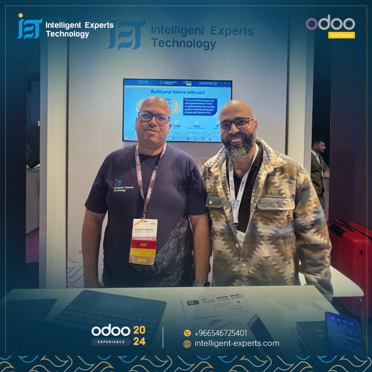 IETexperts's tweet image. انطلاقة قوية في Odoo Experience 2024! 🤩✨
نحن فخورون بالمشاركة في أكبر حدث لتكنولوجيا الأعمال..👩‍💻👨🏻‍💻
زورونا في جناحنا للتعرف على أحدث حلولنا مع Odoo..🖥️

 تواصل معنا الآن:📞
+966 54 672 5401
موقعنا:🖇️
intelligent-experts.com
#IET
#Odoo18 #OdooExperience2024 #Odoo