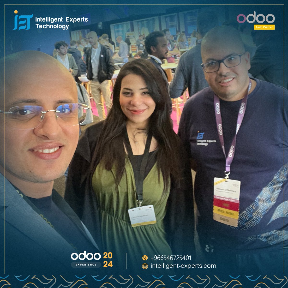 IETexperts's tweet image. انطلاقة قوية في Odoo Experience 2024! 🤩✨
نحن فخورون بالمشاركة في أكبر حدث لتكنولوجيا الأعمال..👩‍💻👨🏻‍💻
زورونا في جناحنا للتعرف على أحدث حلولنا مع Odoo..🖥️

 تواصل معنا الآن:📞
+966 54 672 5401
موقعنا:🖇️
intelligent-experts.com
#IET
#Odoo18 #OdooExperience2024 #Odoo