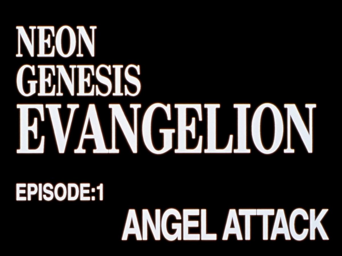 NGEScreenshot's tweet photo. Neon Genesis Evangelion premiered on this day twenty-nine years ago. Angel Attack, the first episode, will be the focus of today's posts. https://t.co/MH9yNXtKRo