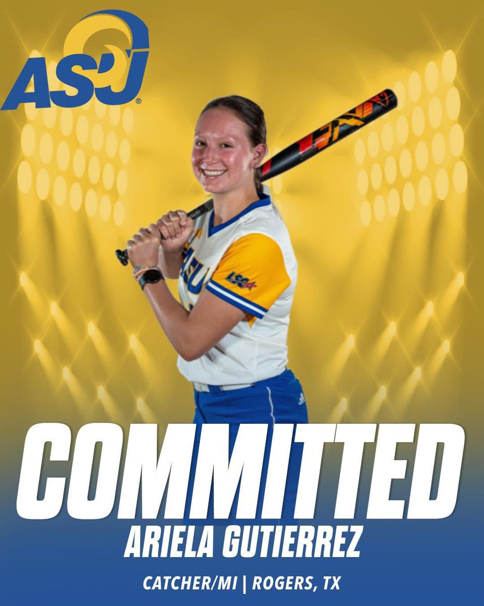 Congrats to our very own Ariela Gutierrez!! We can’t wait to see you do great things to further your education and softball career! #goRAMS 🥎🥎