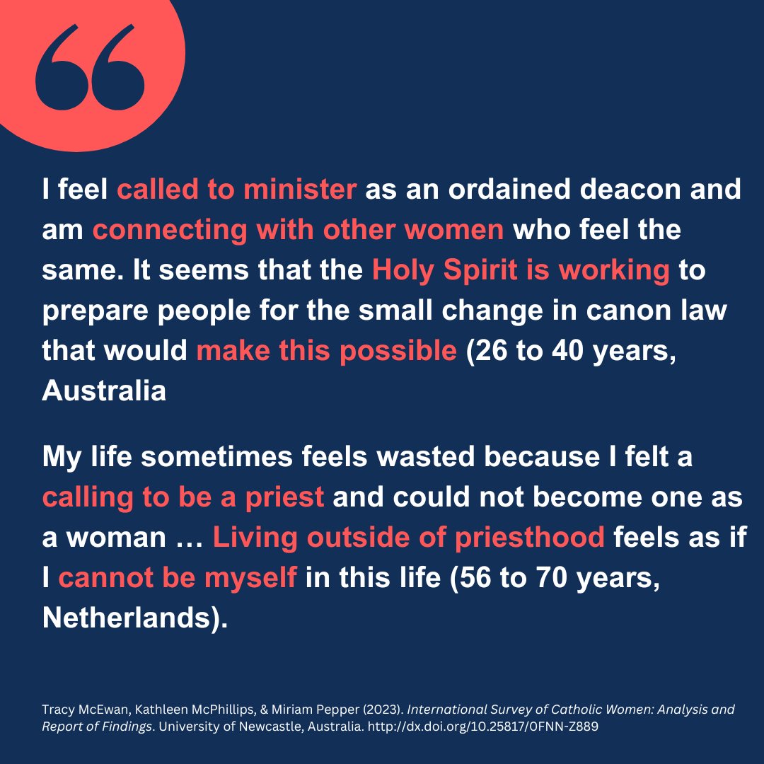 As the Synod says NO to women deacons with Holy Orders CWS hears the pain of women called to the diaconate. The CWS International Survey of Catholic Women surveyed 17200 women in 105 countries. Most supported women's ordination to the diaconate. <a href="/TinaBeattie/">Tina Beattie</a> <a href="/DrTracyMcEwan/">Tracy McEwan</a>