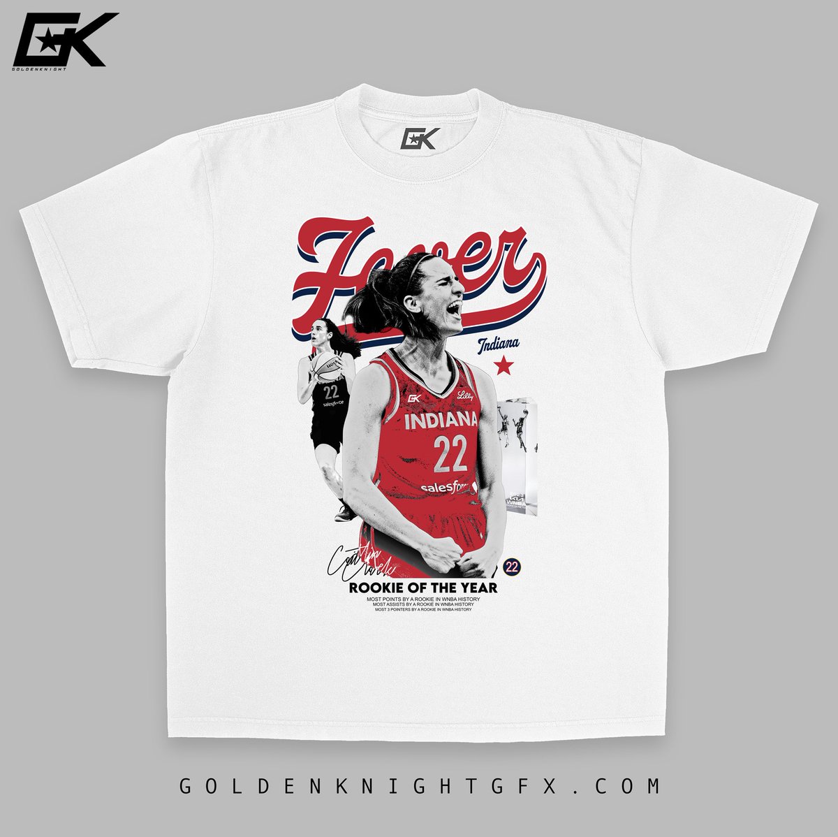 GoldenKnightGFX's tweet photo. Giving away a couple Caitlin Clark ROY tees! ⭐️ 2 winners will be announced by Monday morning. RT to enter 🤝

Tees currently available until Sunday night. Good luck! https://t.co/y2OmAY72h1