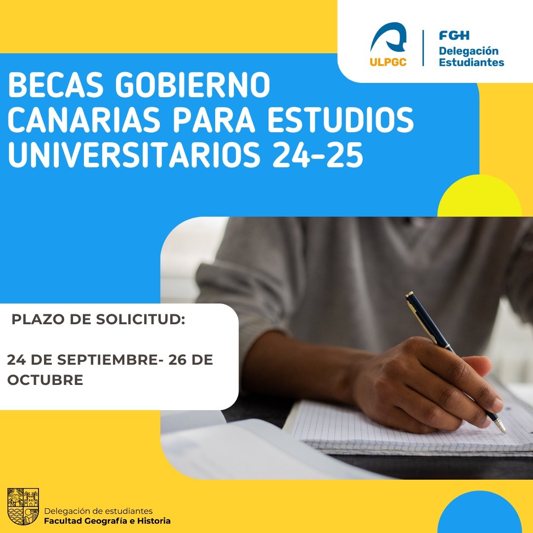 DeGeH_ULPGC's tweet photo. 🚨Estudiantes, presten atención:
¡El plazo para la petición de la beca del gobierno ha abierto!

🛜  Accede al siguiente enlace para empezar la solicitud de becas:
https://t.co/Hx3ytm5IUp https://t.co/Q8zxxlzzF1
