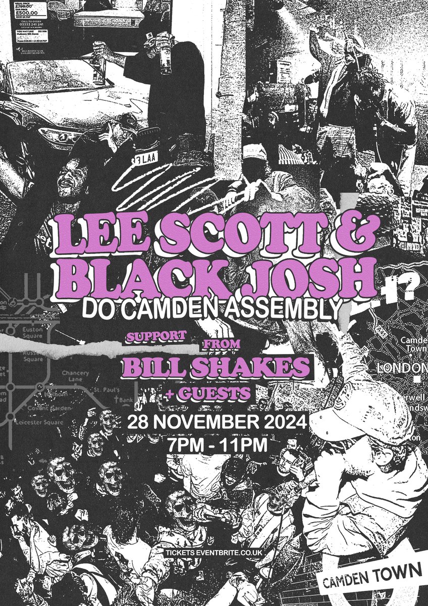 28th November, Camden, London. Black Josh, Lee Scott, Bill Shakes… last show of the year for me. Make sure you’re rocking your steel toe capped boots. And bring your military grade night vision goggles. 

See you all there.