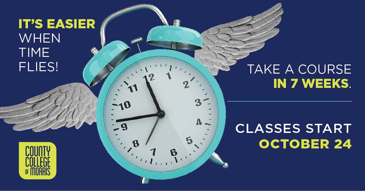 CCM_edu's tweet image. Enroll in a 7-week course that meets on the CCM campus, online or hybrid – a mix of both.🌟Subjects to choose from include business, information technology, criminology, English, science, math, psychology and more! ccm.edu/fall-2024 #countycollegeofmorris #whywait