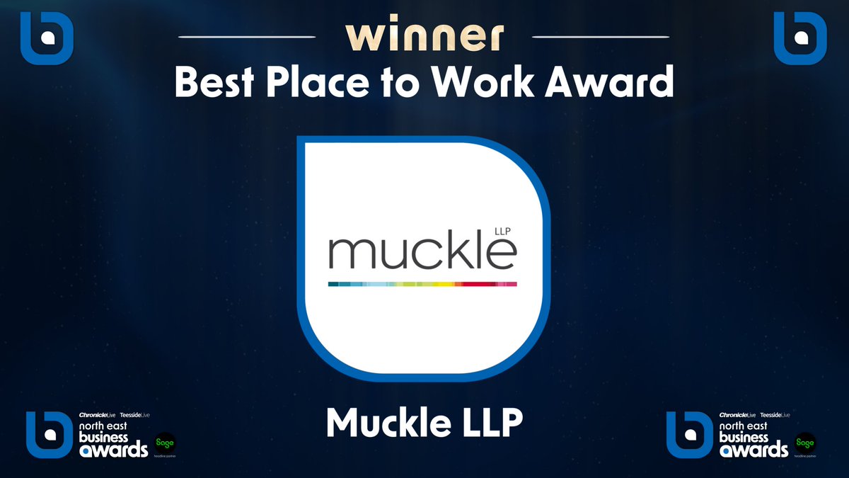 Where is the best place to work in the North East?  Our next category showcases three of them! The finalists are:
 
 - <a href="/MuckleLLP/">Muckle LLP</a>
 - <a href="/ARPower/">AR POWER</a>
 - razorblue
 
 What a great line-up! But the winner is... Muckle LLP 
 
#NEBizAwards