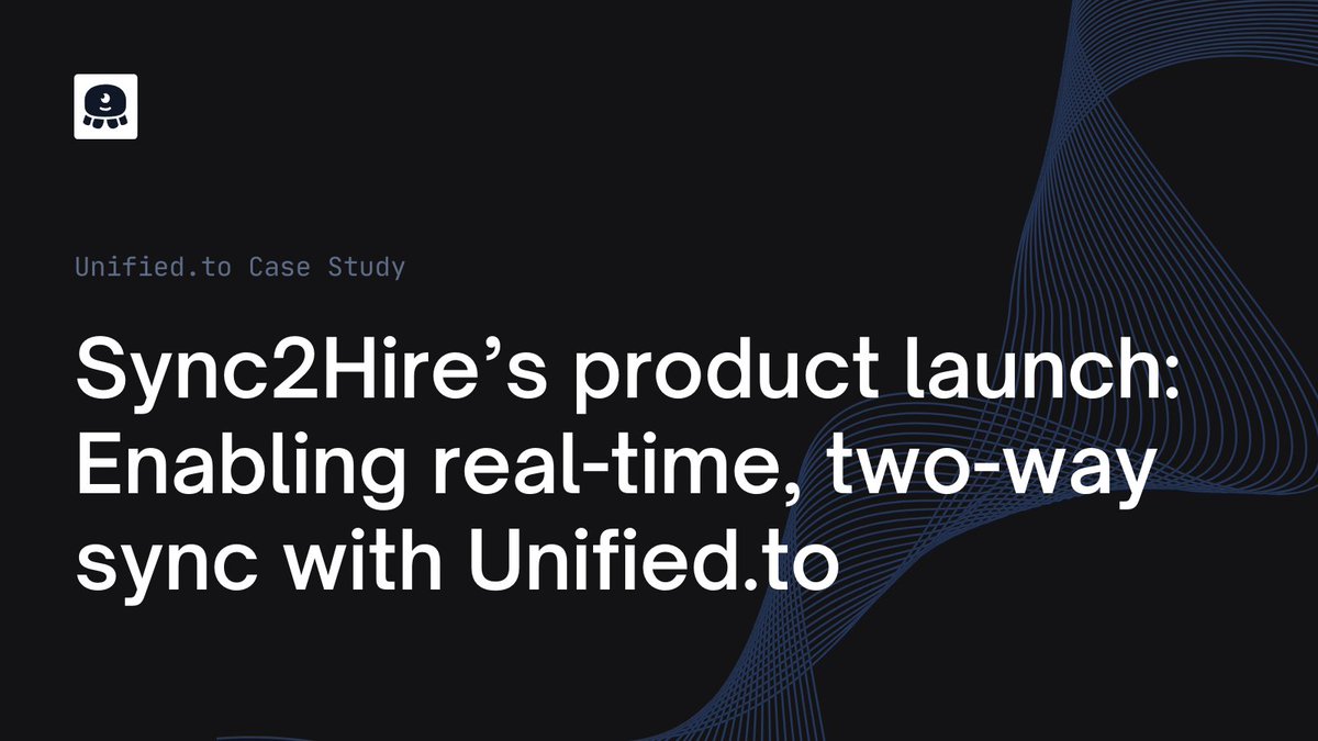 unified_api's tweet photo. Faster integration launches, zero API maintenance, and real-time data access. After choosing https://t.co/MvEHSQjxHh, @Sync2Hire added 16 enterprise-ready integrations to their platform in 2 weeks, accelerating their  go-to-market and setting the stage for their growth. 

Read the story: https://t.co/ELL8uixwlZ
