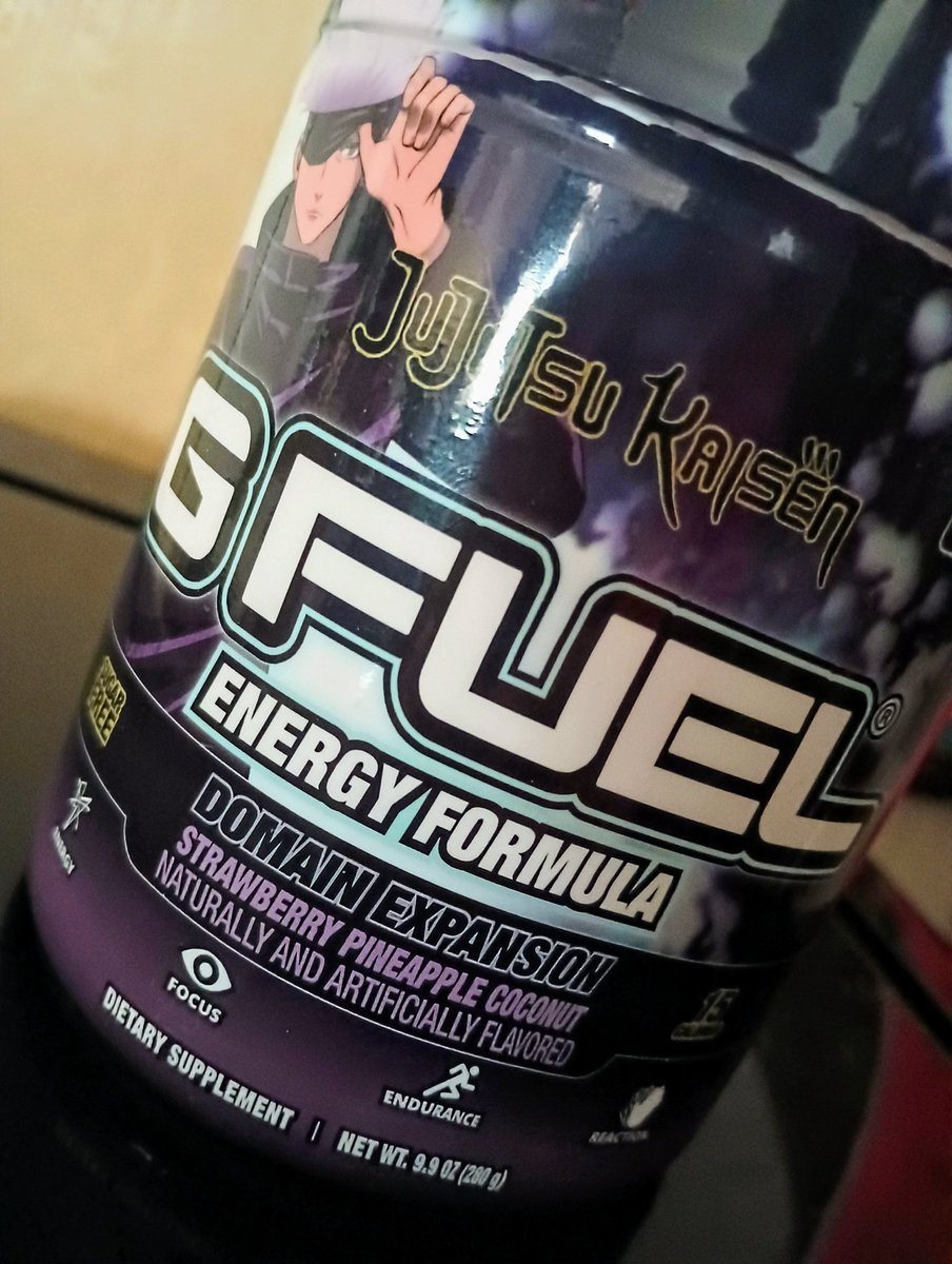 Okay <a href="/GFuelEnergy/">G FUEL®</a> I have a serious bone to pick with you. I just picked up the new Domain Expansion tub and...HOW DARE YOU MAKE A FLAVOR SO DELICIOUS THAT MY TUB ISN'T GOING TO LAST ME A WEEK. How DARE YOU! #GFUEL #gsquad #Gfueled