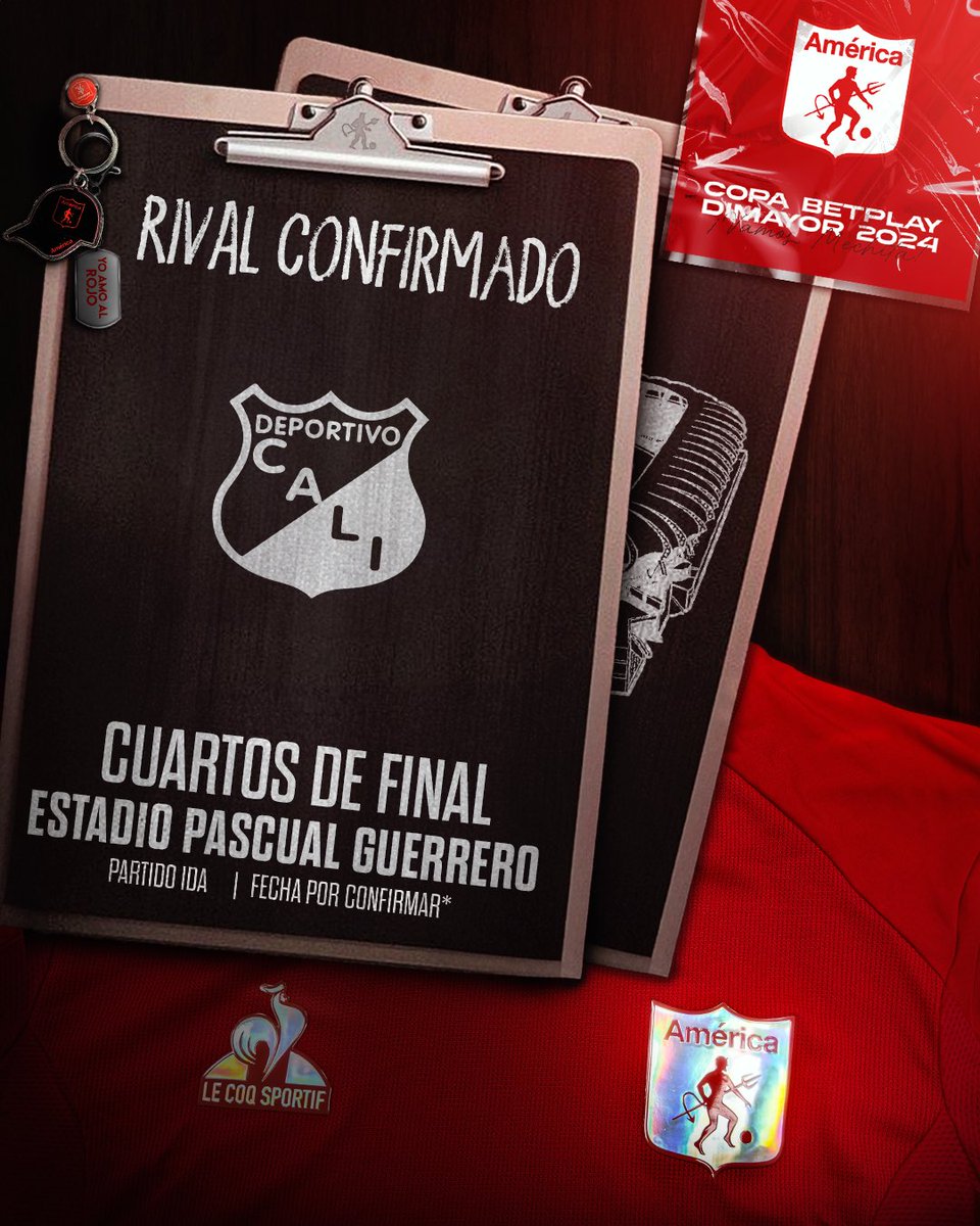 AmericadeCali's tweet photo. 🔜 ¡𝗖𝗹𝗮́𝘀𝗶𝗰𝗼 𝗩𝗮𝗹𝗹𝗲𝗰𝗮𝘂𝗰𝗮𝗻𝗼 𝗲𝗻 𝗹𝗼𝘀 𝗰𝘂𝗮𝗿𝘁𝗼𝘀 𝗱𝗲 𝗳𝗶𝗻𝗮𝗹 𝗱𝗲 𝗹𝗮 𝗖𝗼𝗽𝗮 𝗕𝗲𝘁𝗣𝗹𝗮𝘆 𝟮𝟬𝟮𝟰! 👹

🏟️ La serie iniciará en el Pascual Guerrero, con fecha por confirmar.

🤩 Este partido está incluido en el abono 2024-II. https://t.co/n058yjdD2w