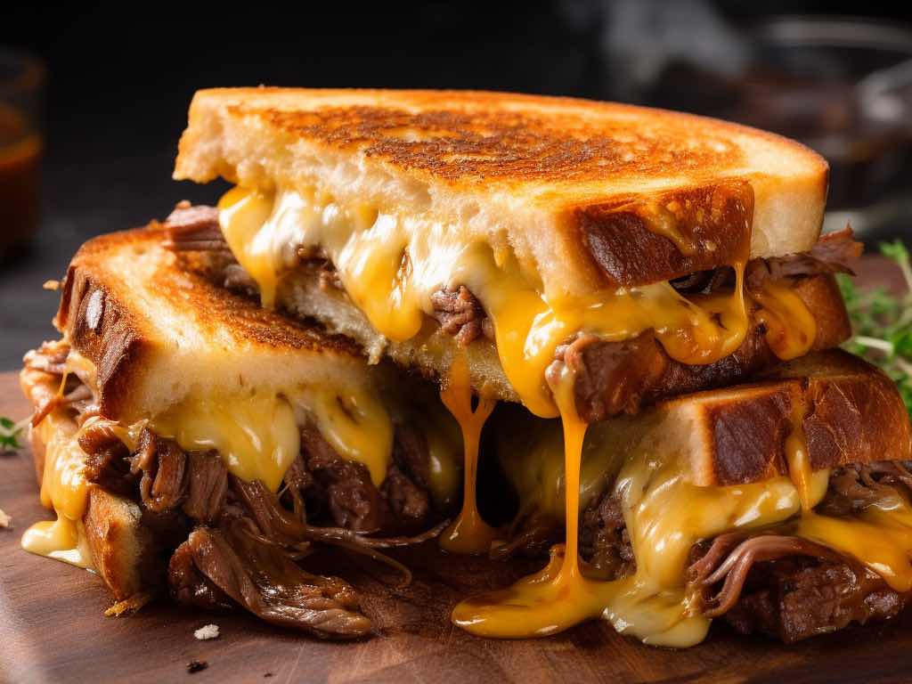_we_love_food's tweet photo. Brisket Grilled Cheese ➡️ EAT or PASS? 

(📸 @onestophalal) https://t.co/hTI5c65pWb