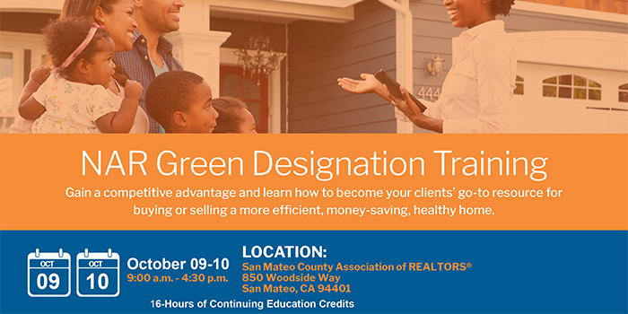 📅 Free NAR Green Designation training 10/9 &amp; 10/10: samcar.org/nargreen24/

Recent studies show that 94% of homebuyers rate energy efficiency as an important part of their home buying decision. Are you prepared to address their questions about green features &amp; improvements?