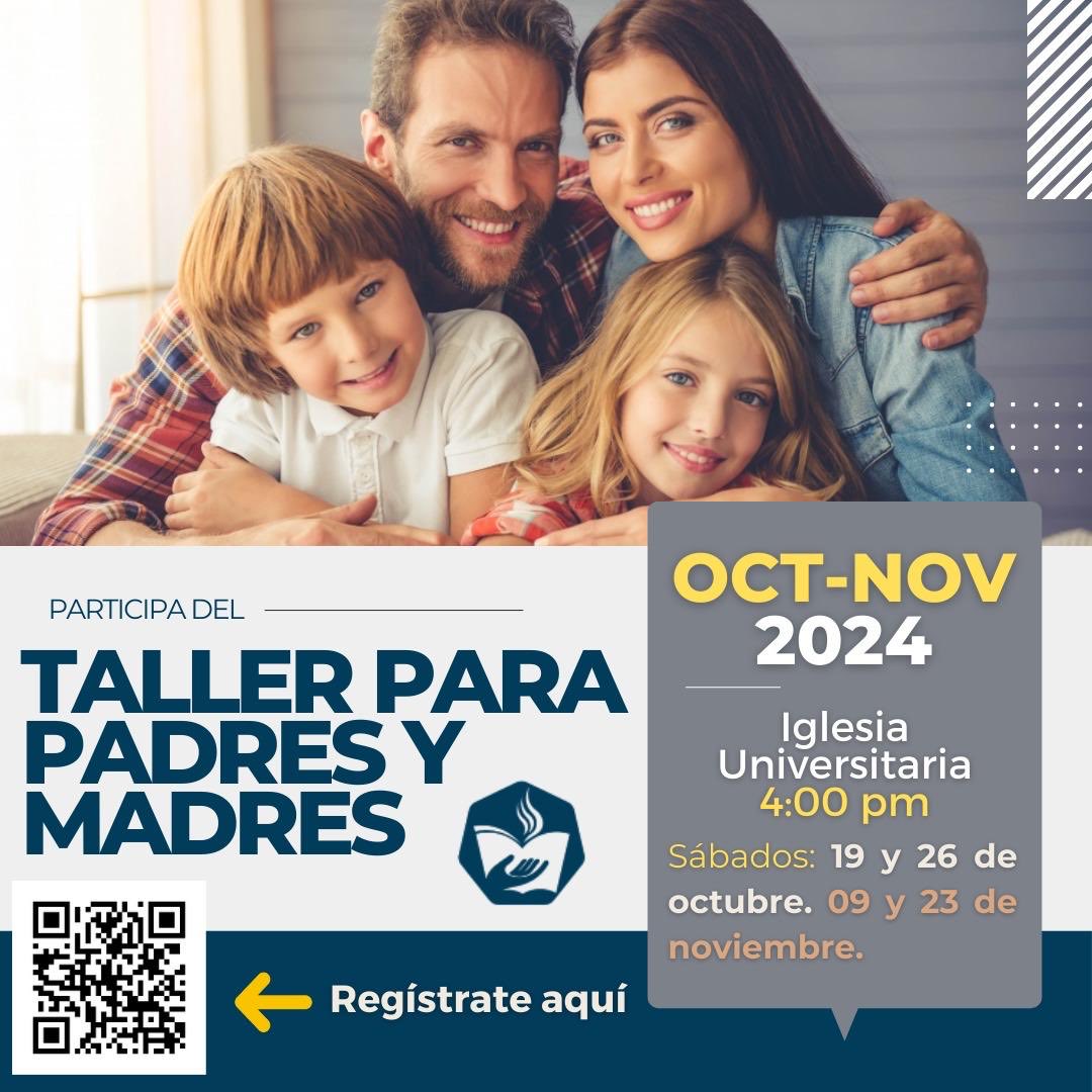 Asiste y participa. Escuela para Padres / Sábado 19 y 26 de octubre / 9 y 23 de noviembre / <a href="/UMiglesia/">IglesiaUniversitaria</a> / 4:00 pm.

Registro: docs.google.com/forms/d/e/1FAI… 

#Montemorelos 
#SomosISAR
#elijosea
#educacionadventista