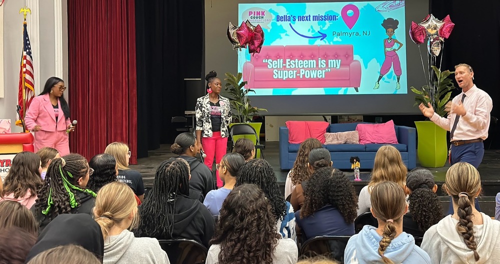 lsaboPHS's tweet image. The Pink Couch Conversations came to Palmyra Today! palmyraschools.com/o/phs/article/…