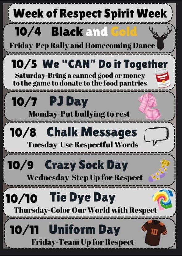 WMHS_AP's tweet image. Spirit Week starts tomorrow!💛🖤