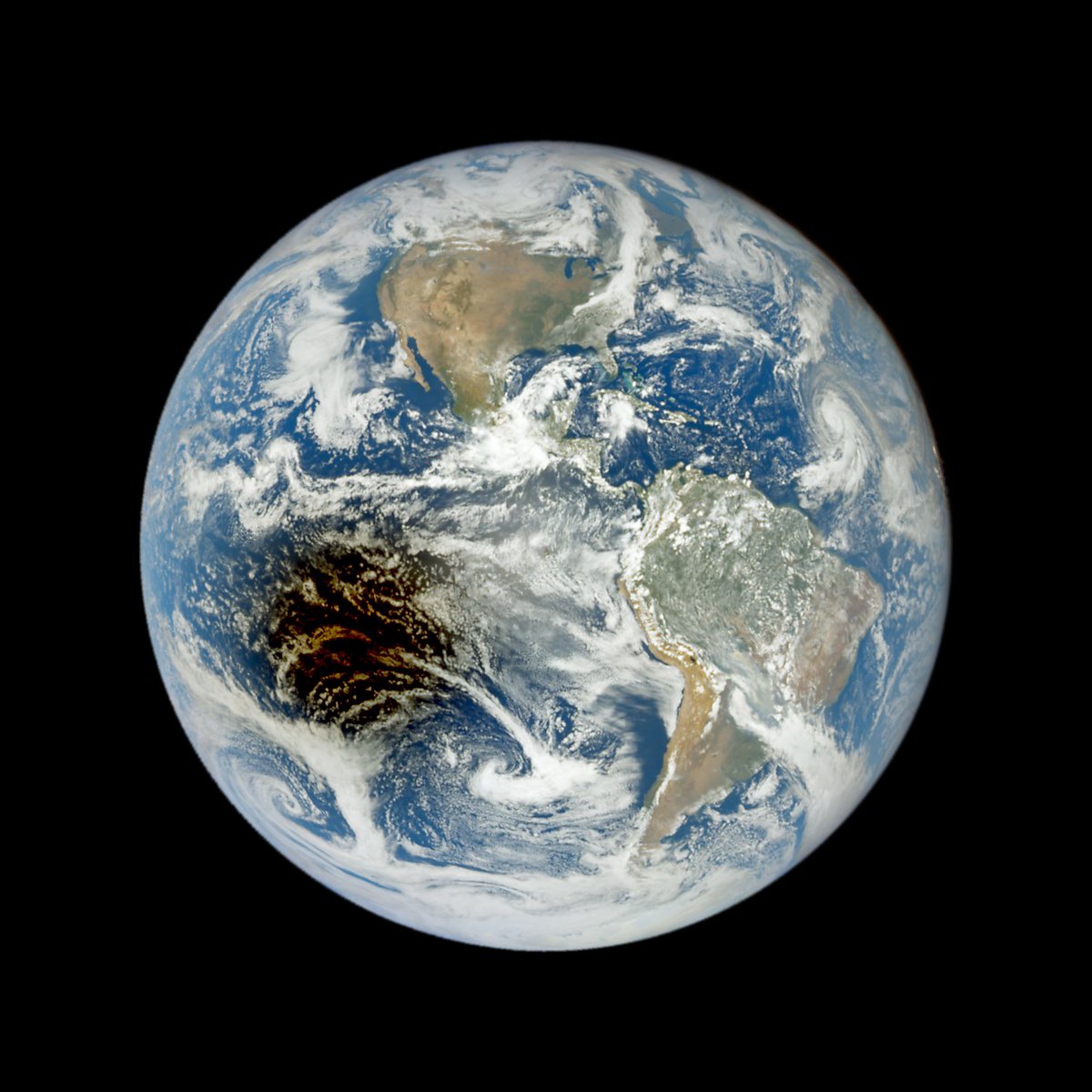 18:13 on Wednesday October 2nd, over the South Pacific Ocean