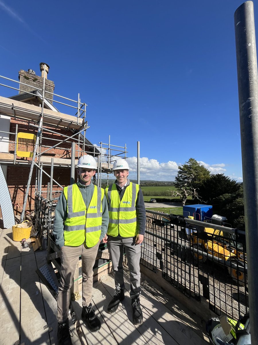 NICE DAY FOR A SITE VISIT..

A busy start to their careers for our apprentice QS’s Dylan Bowen and Iori Lewis and also starting at the University of South Wales last month, however it’s important that site experience is also gained to support their development.