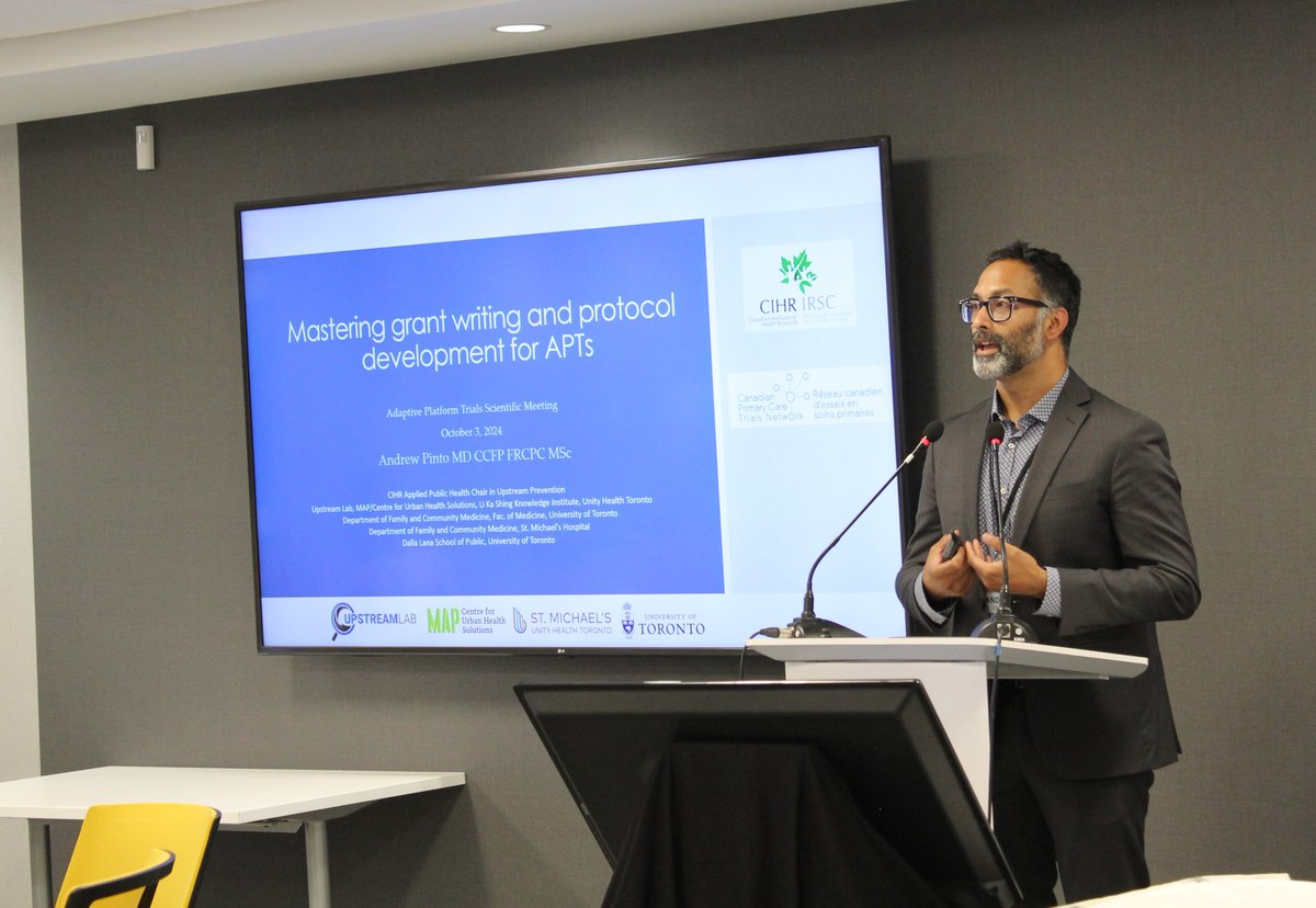 upstreamlab's tweet photo. Our last session is on funding strategies and models to support the sustainability of APTs with Dr. @AndrewDPinto #APT2024 https://t.co/SxTCq4ytVR