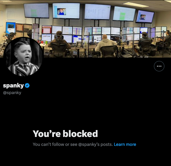 chuckfrain's tweet photo. @capjack2000 @spanky doesn't like free speech either but you seem to support him without reservations. https://t.co/bb5kWVesGw