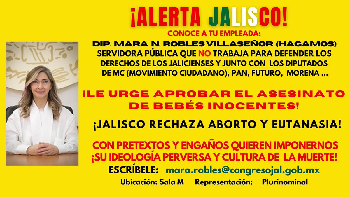 franciscofdez24's tweet photo. Estos Diputados quieren una vez más convertir al @LegislativoJal en la #LegislaturaDeLaMuerte #AlertaProVida Van por el paquete completo: Aborto, Eutanasia e Infancias Trans. @ClaudiaMurguia_ @MarcePadilladeA @ContrerasCeleni @PabloLemusN @CarlRamirezA @fnfjalisco @FNxFamilia https://t.co/z6VUwj0mpk