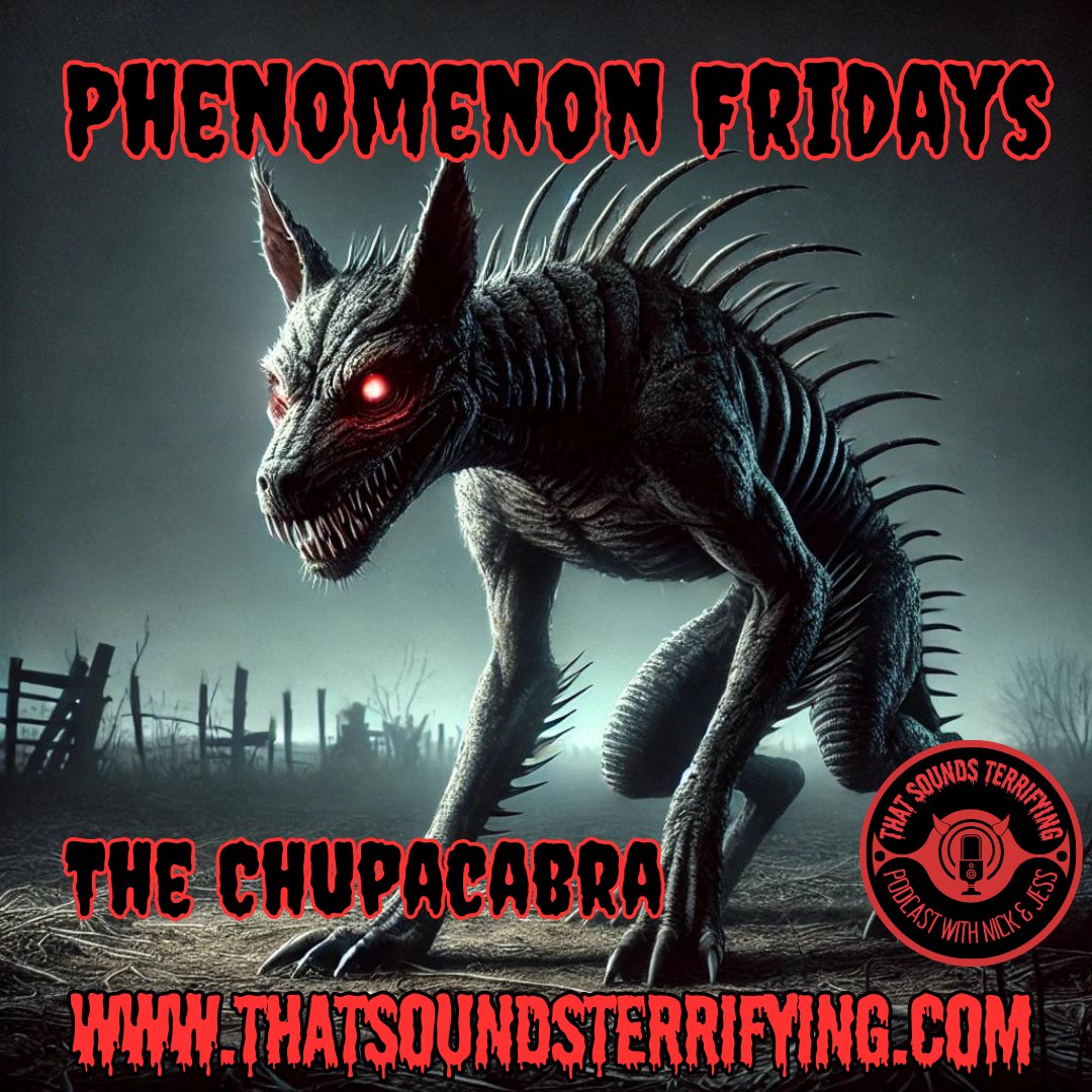 🐾 Phenomenon Friday: The Chupacabra 🐾

The Chupacabra is a terrifying creature known for preying on livestock, especially goats, and draining them of blood. 
Share your stories below! 👀🐐
#PhenomenonFriday #Chupacabra #Cryptid #Folklore #LatinAmericanMythology #Paranormal #TST