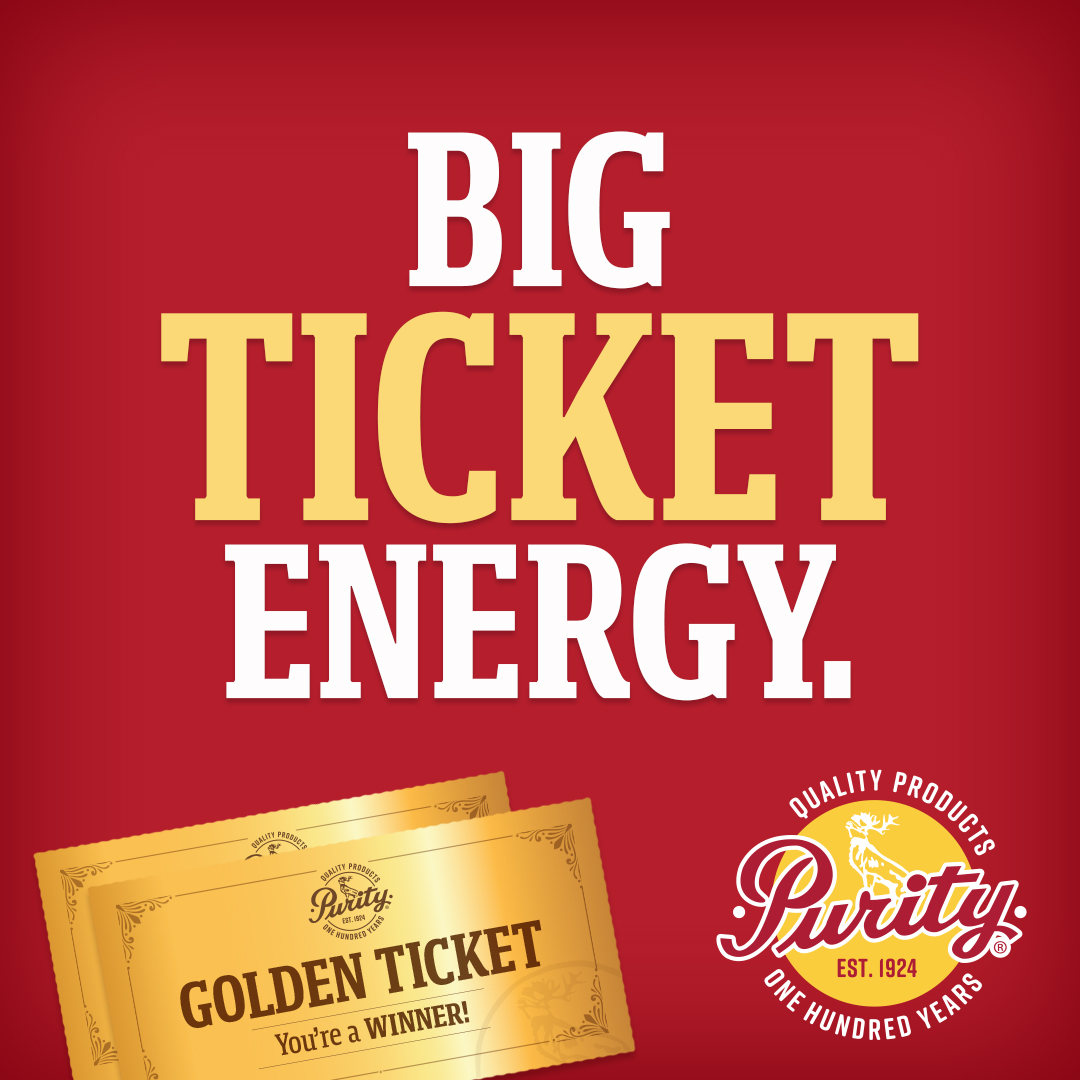 PrimeisCreative's tweet image. Perhaps you've heard it's @PurityFactories  100th Anniversary? 👀 You might have spotted our handiwork in the supermarket aisles or on your "feed"! 😉