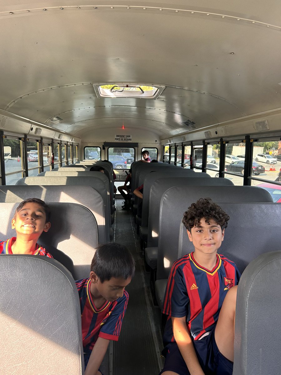 The U11 boys are departing TFS now ETA 5:15PM