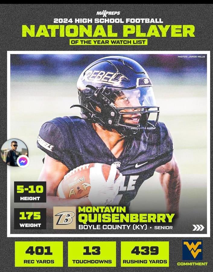 QuadrupleCov859's tweet image. @MontavinQuisen1 of
@BCRebelFootball on @MaxPreps  Top 10 Player of the Year Watchlist. 
#StandOnBu5iness