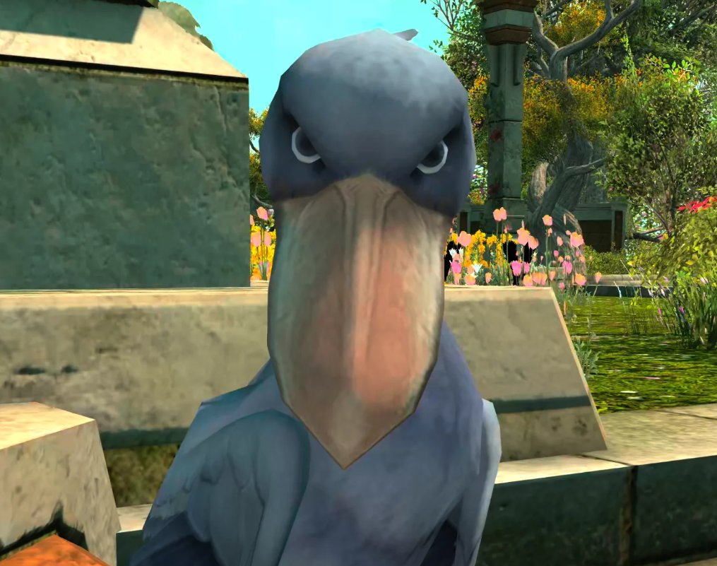 Benedict__G's tweet image. First look at a CGI shoebill as Emet Selch in his biopic ‘The Unsundered’
The entire film is Emet Selch’s life story except he is a shoebill.
In theaters on February 31.