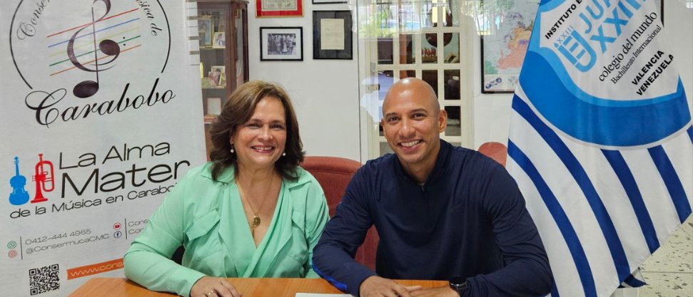 ¡Juan XXIII firma convenio con el Conservatorio de Música de Carabobo para crear el Programa de Orientación Profesional Música! 🎶🎤

juanxxiii.e12.ve/home/archivos/…

#SomosJuanXXIII