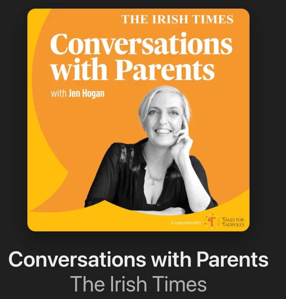 🚨 So, I have a bitta news. The Irish Times only went and gave me a podcast.
Conversations with Parents featuring unmissable conversations with well known and interesting guests starts on October 8th. Listen wherever you get your podcasts! Guest preview- podcasts.apple.com/us/podcast/con…