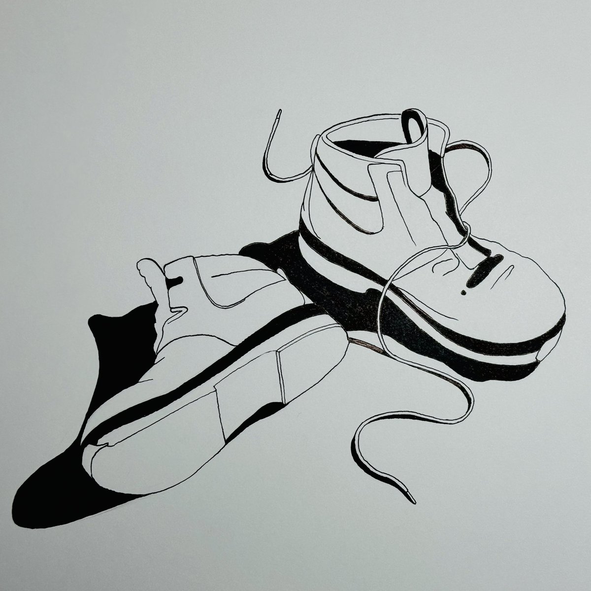 1984drum's tweet photo. Inktober challenge day 3 : Boots
#inktober #inktober2024 @inktober https://t.co/Z7D1ruZo27