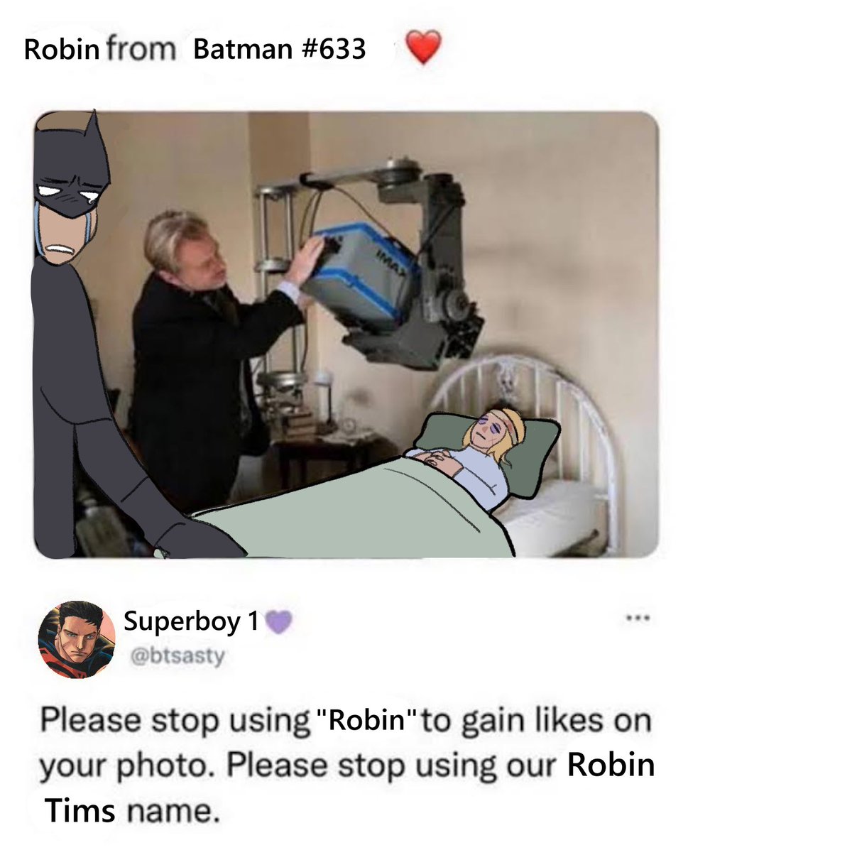 dalaore's tweet photo. Black shirt Conner Kent you are my enemy
#Stephaniebrown #robin #stephbrown https://t.co/Dx8hKwpKKR