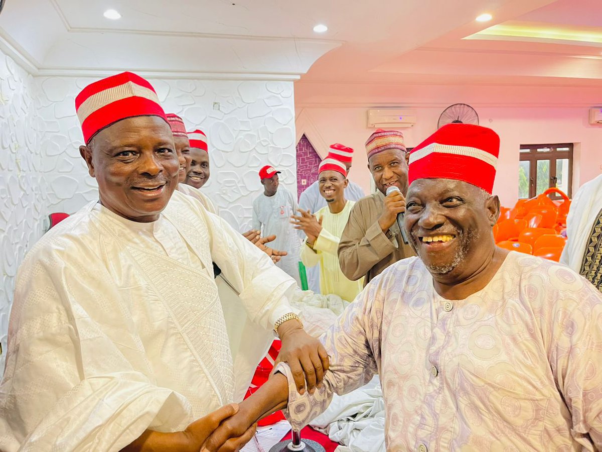 KwankwasoRM's tweet photo. I was pleased to receive a large number of former members of the All Progressives Congress (APC) who decamped to the NNPP in Kano State.

This defection of the erstwhile APC members from Dala, Kiru and Gwale local government areas is testament to the good works that the NNPP government is doing in Kano State. 

It is also a message that Nigerians have suffered enough and no amount of pressure or intimidation will change their minds.

It also signals that Nigerians should rethink over the current dispensation, as it has now become clear that the APC-led government is clearly against the poor masses and will never change.

Moreover, regardless of their beliefs and plans to use the security agents, the electoral body and other bodies in the forthcoming elections, it will not be possible as Nigerians are tired and will surely struggle for change.

I also declared that anyone interested in joining our noble movement is welcome, as the APC structure continues crumbling across all levels. - RMK