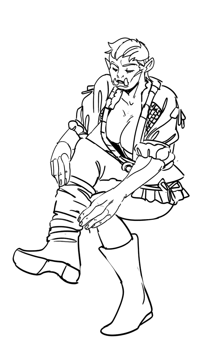 skaflog's tweet photo. Orctober Day 3 - Boots
Argousine seems to be setting out for the day!
Thank you for entrusting me your character, @Qsy_tweets! https://t.co/KPB3n5HPan