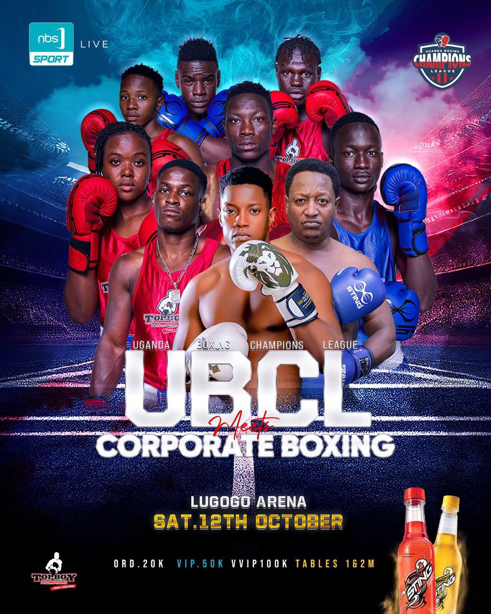 BrawnBC's tweet photo. 🔥 UBCL GW11 brings Corporate Boxing! 🥊 Watch TV icon JK Kazoora take on Shakib Cham Lutaaya, husband to Zari. 💥

Boxing is more than a sport—it’s a lifestyle &amp; a symbol of hope. Let’s support local talent and be part of the movement! Catch it live or on TV! 📺👊 https://t.co/6rO1Ahnrd9