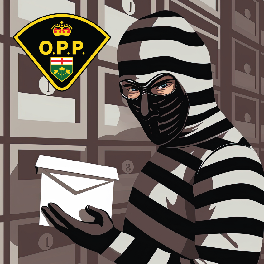 OPP_CR's tweet photo. #CaledonOPP is reporting a rise in mail thefts - occurring mainly during the day across @TownOfCaledon. 

Remember to pick up your mail promptly.  Call 911 to report suspicious activity - or @PeelCrimeStopp to remain anonymous.

ℹ️ https://t.co/G0LdCLG7y8  

#CrimePrevention ^jb https://t.co/VdZA7i230n