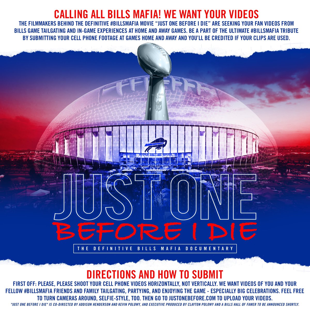 Calling all #BillsMafia

JustOneBefore.com