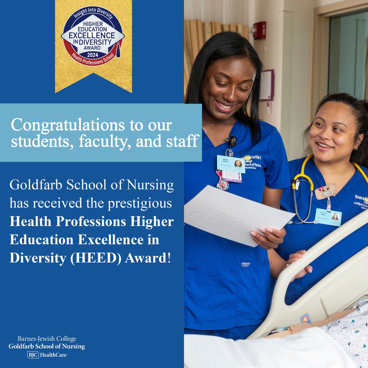 We’ve been honored with <a href="/Insight_News/">Insight Into Diversity</a> Magazine’s Health Professions Higher Education Excellence in Diversity (HEED) Award.

This award reflects our commitment to a diverse and inclusive environment where students, faculty, and staff work together to advance health equity.