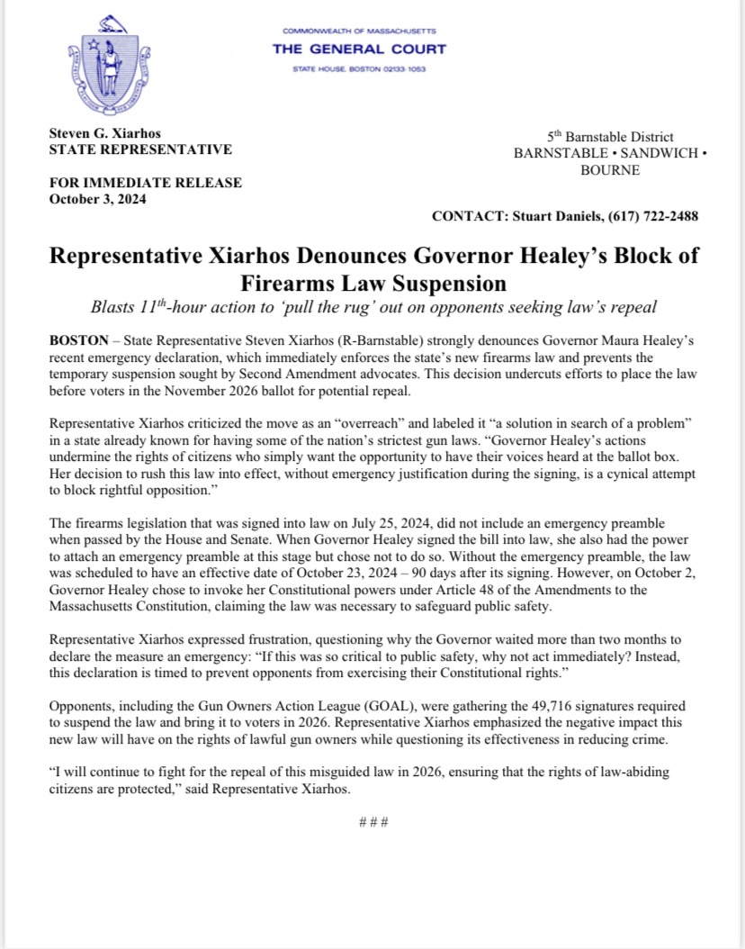 capegunworks's tweet image. This is what actual leadership looks like. Standing up for the Constitution and the citizens of the MA. #mapoli #oathofoffice